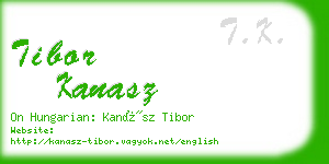 tibor kanasz business card